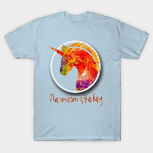 The Unicorn is the Key that Opens the Door. T-Shirt